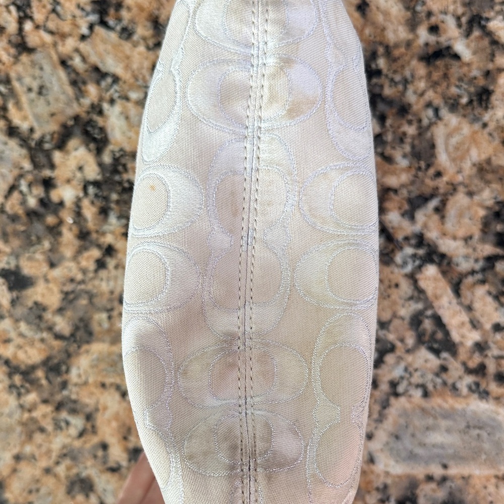 Coach Silver and Cream Crossbody  Bag - Picture 9 of 10